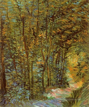  Path Painting - Path in the Woods Vincent van Gogh